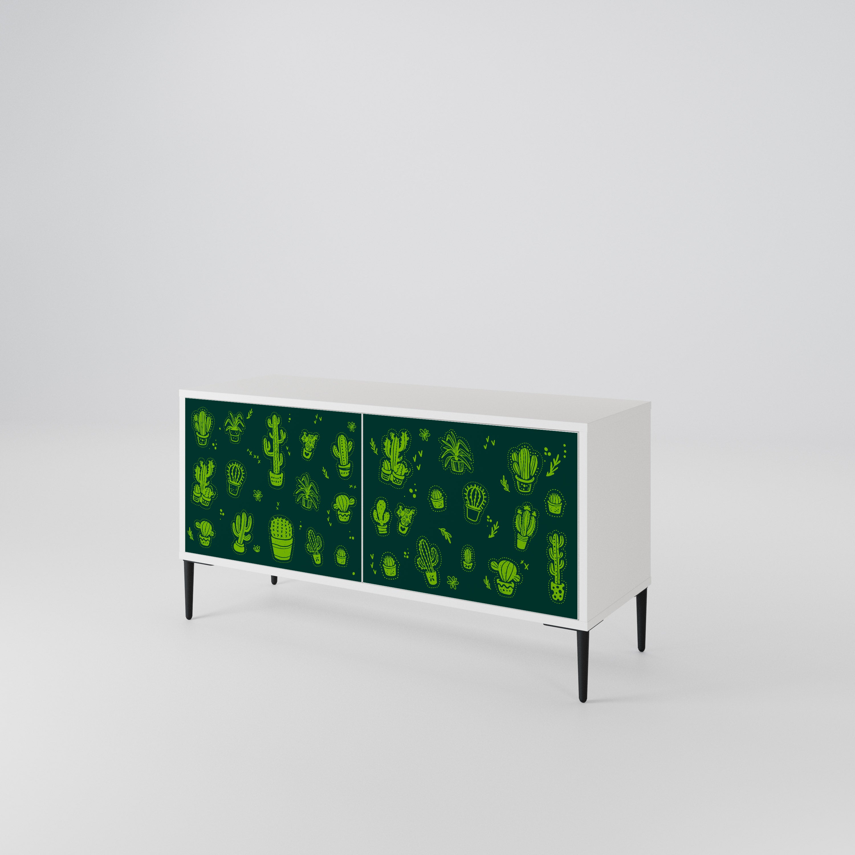 DESERT GREEN Móvel de TV Compacto de 2 Portas