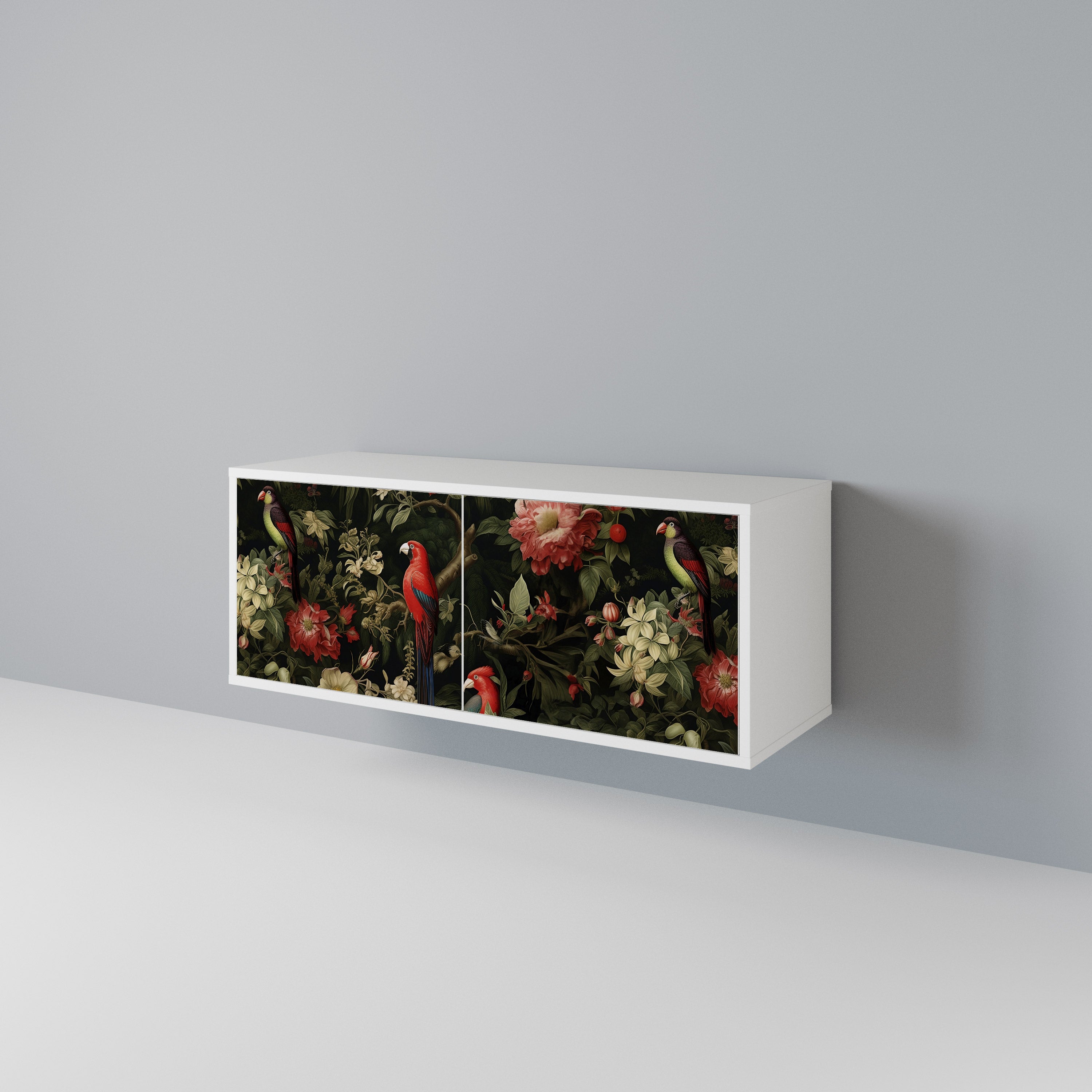 FLORAL FANTASIA Móvel de TV Compacto de 2 Portas