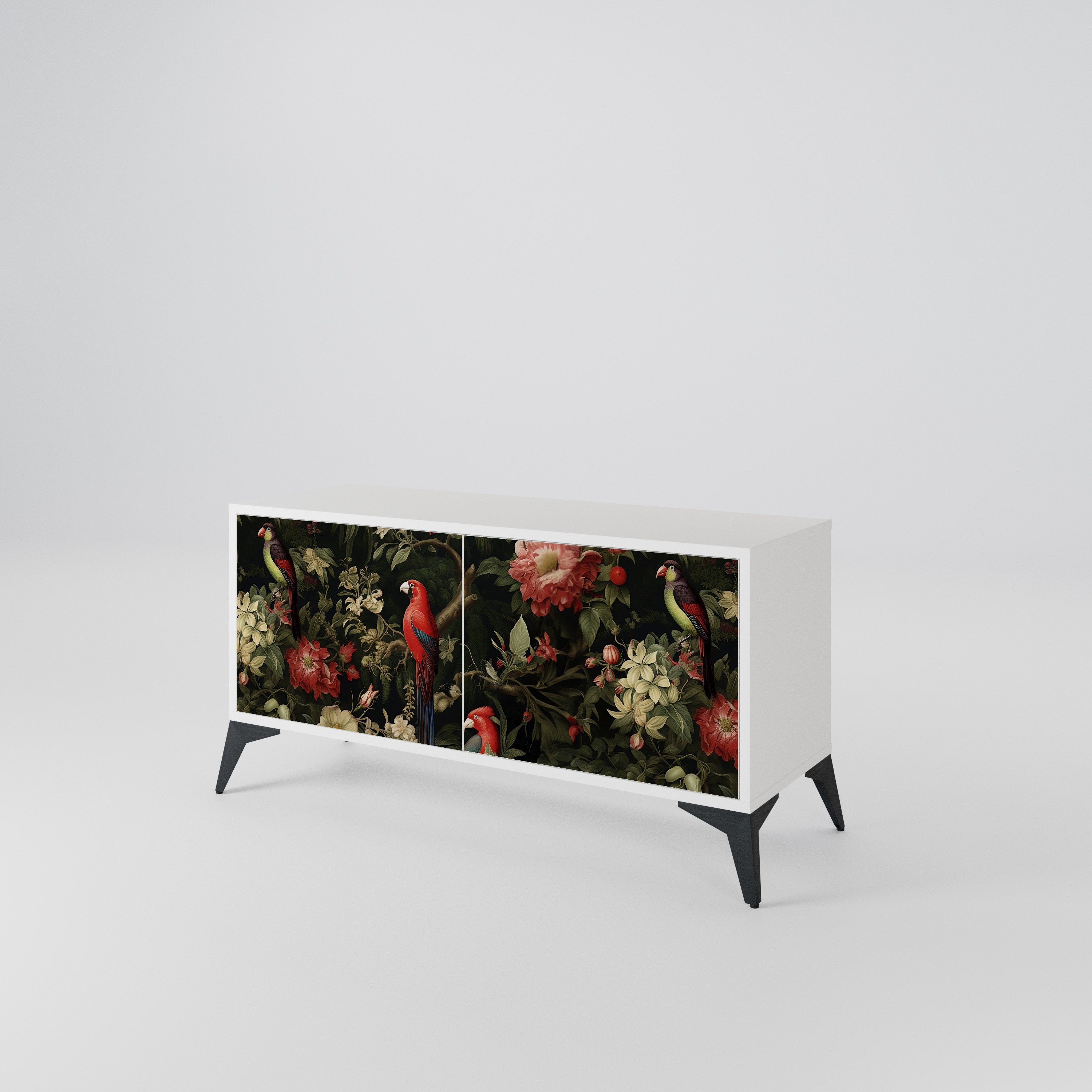 FLORAL FANTASIA Móvel de TV Compacto de 2 Portas