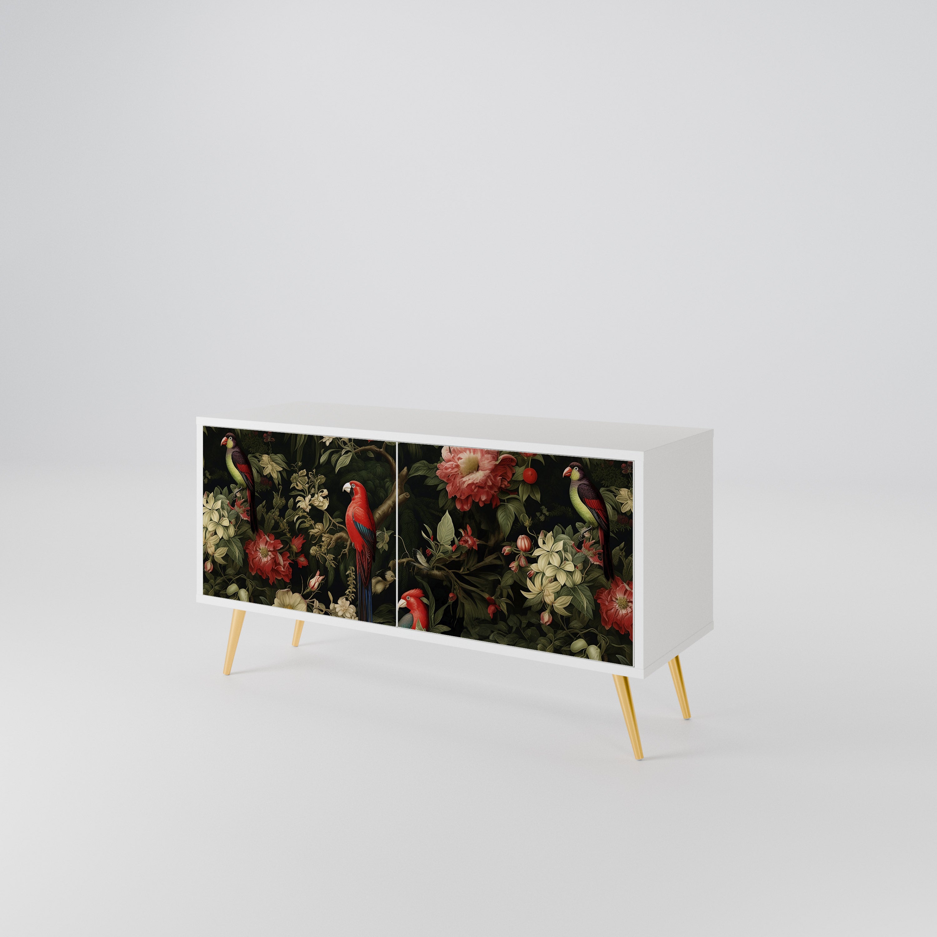 FLORAL FANTASIA Móvel de TV Compacto de 2 Portas