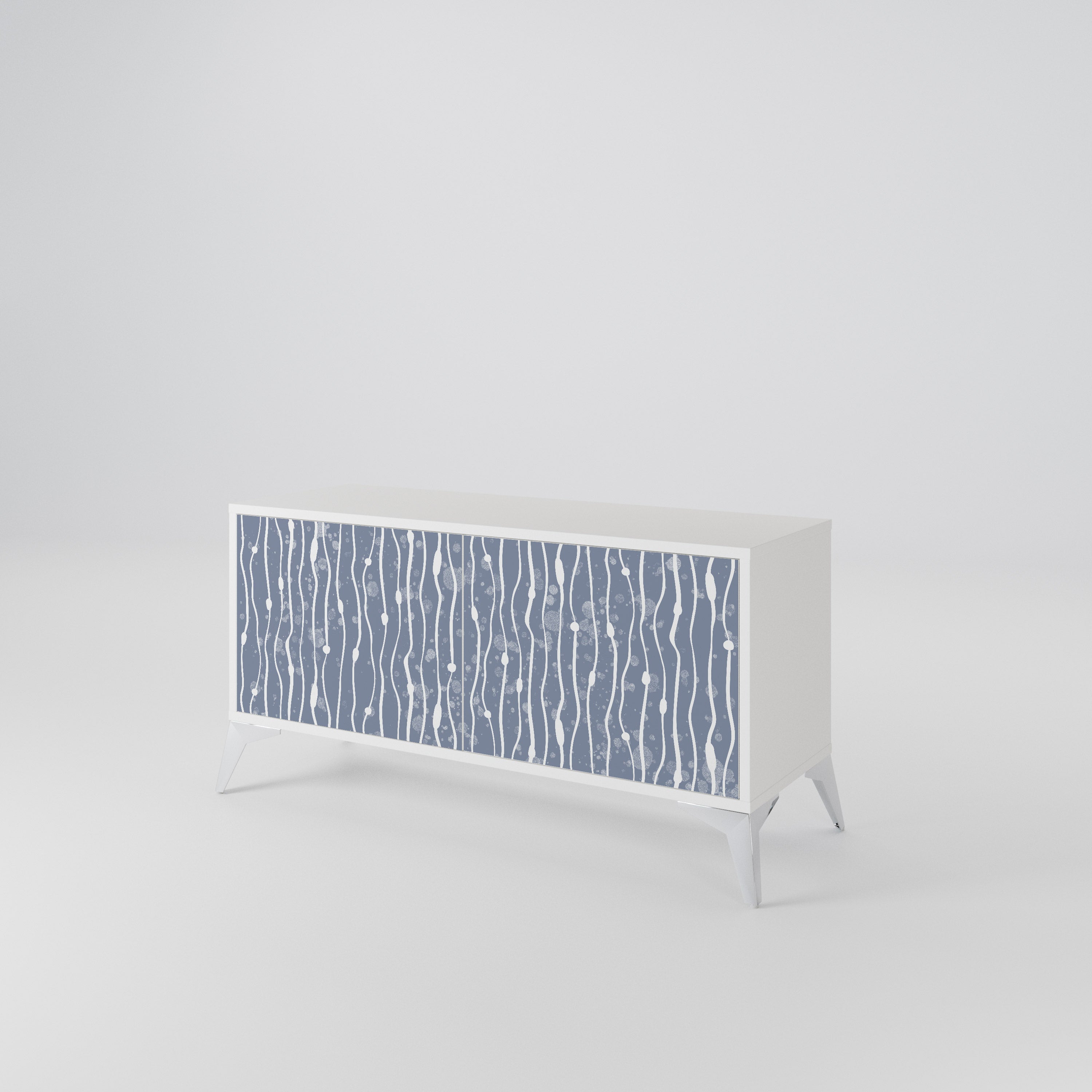 GRAPHITE RAIN Móvel de TV Compacto de 2 Portas
