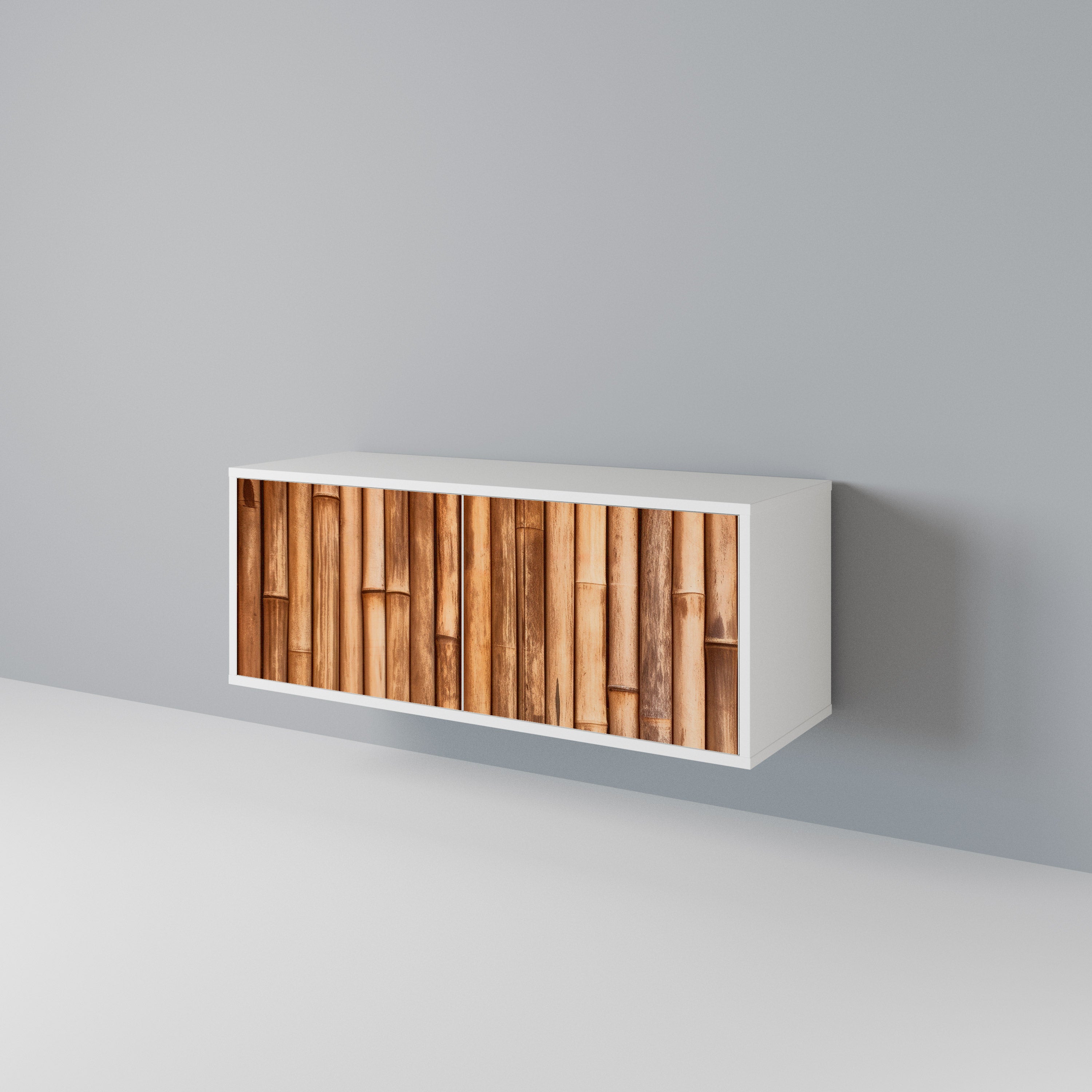 NATURAL WOOD Móvel de TV Compacto de 2 Portas