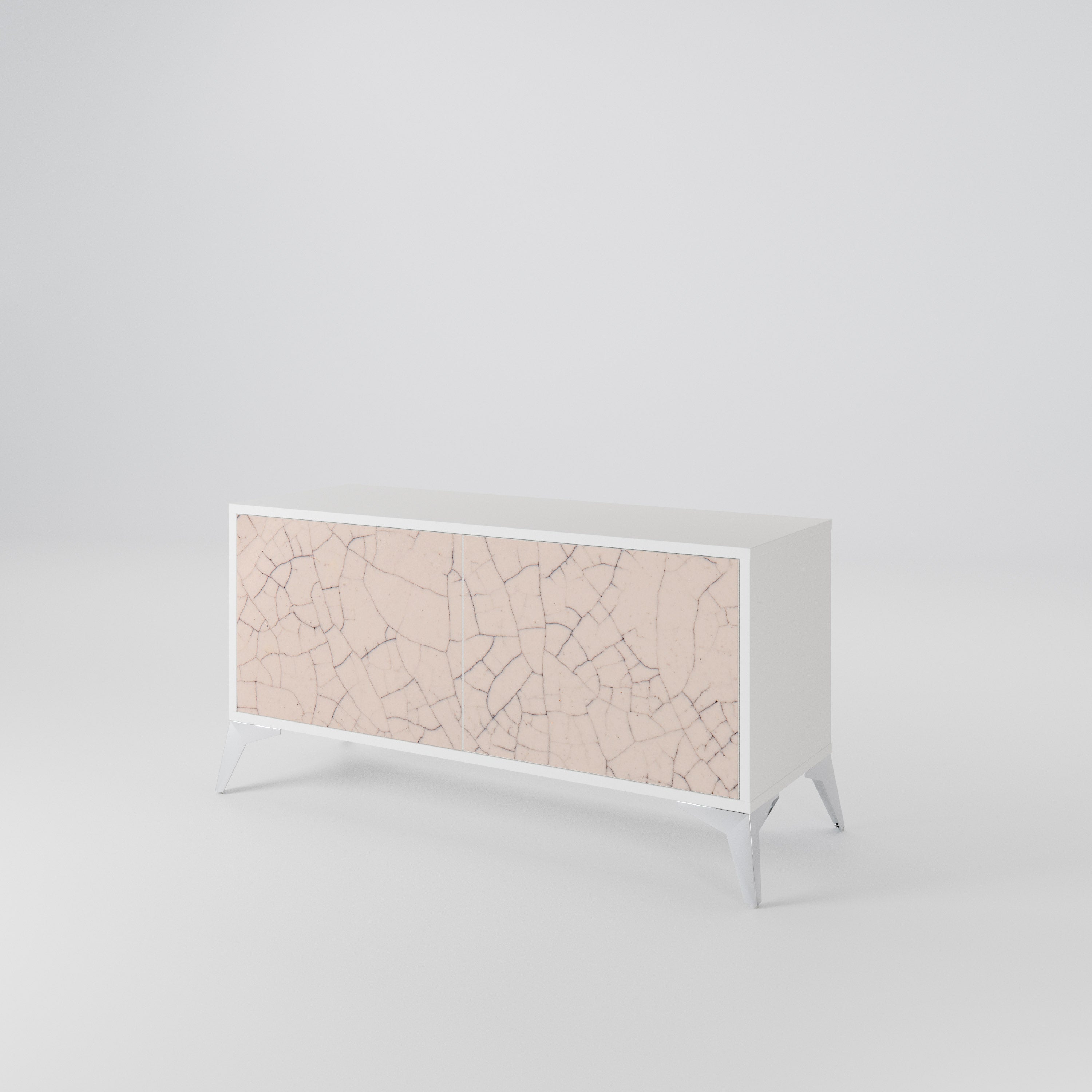 CERAMIC TEXTURE Móvel de TV Compacto de 2 Portas