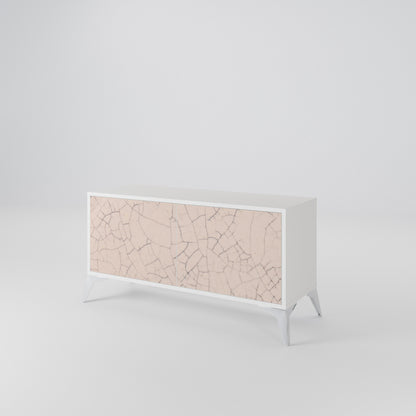 CERAMIC TEXTURE Compact 2-Door TV Cabinet