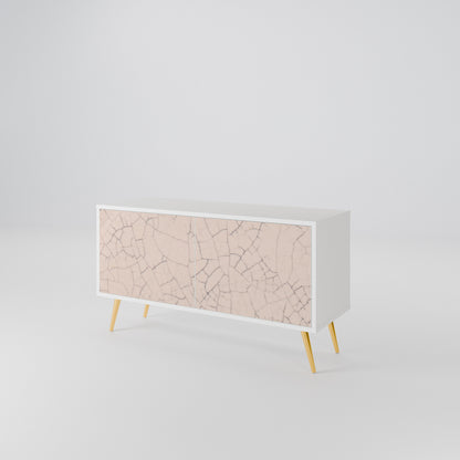 CERAMIC TEXTURE Compact 2-Door TV Cabinet