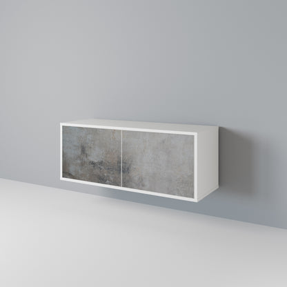 CONCRETE WALL Móvel de TV Compacto de 2 Portas