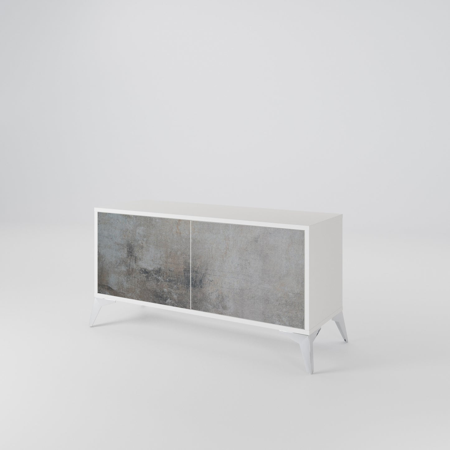 CONCRETE WALL Móvel de TV Compacto de 2 Portas