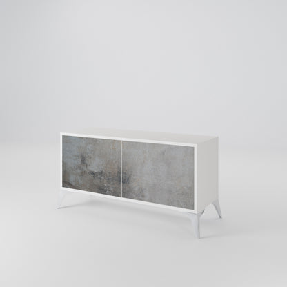 CONCRETE WALL Móvel de TV Compacto de 2 Portas