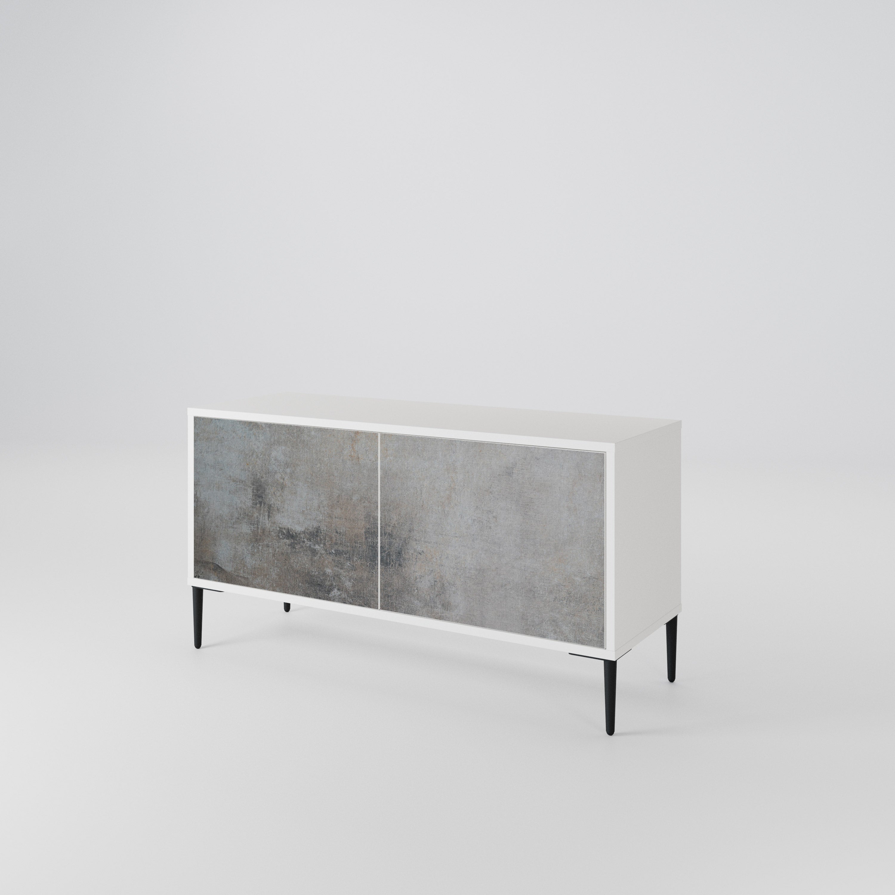 CONCRETE WALL Móvel de TV Compacto de 2 Portas