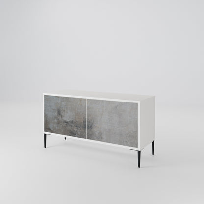 CONCRETE WALL Móvel de TV Compacto de 2 Portas