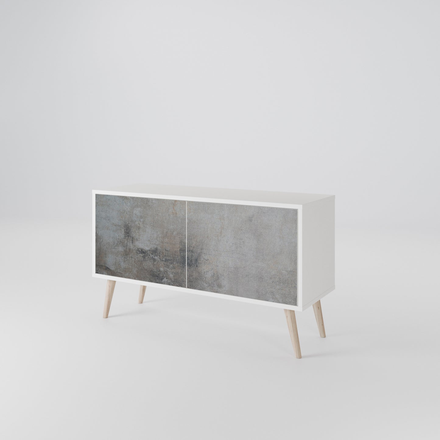 CONCRETE WALL Móvel de TV Compacto de 2 Portas