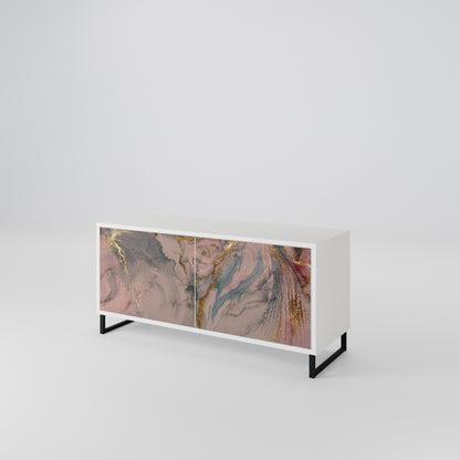 GILDED SWIRLS Compact 2-Door TV Cabinet
