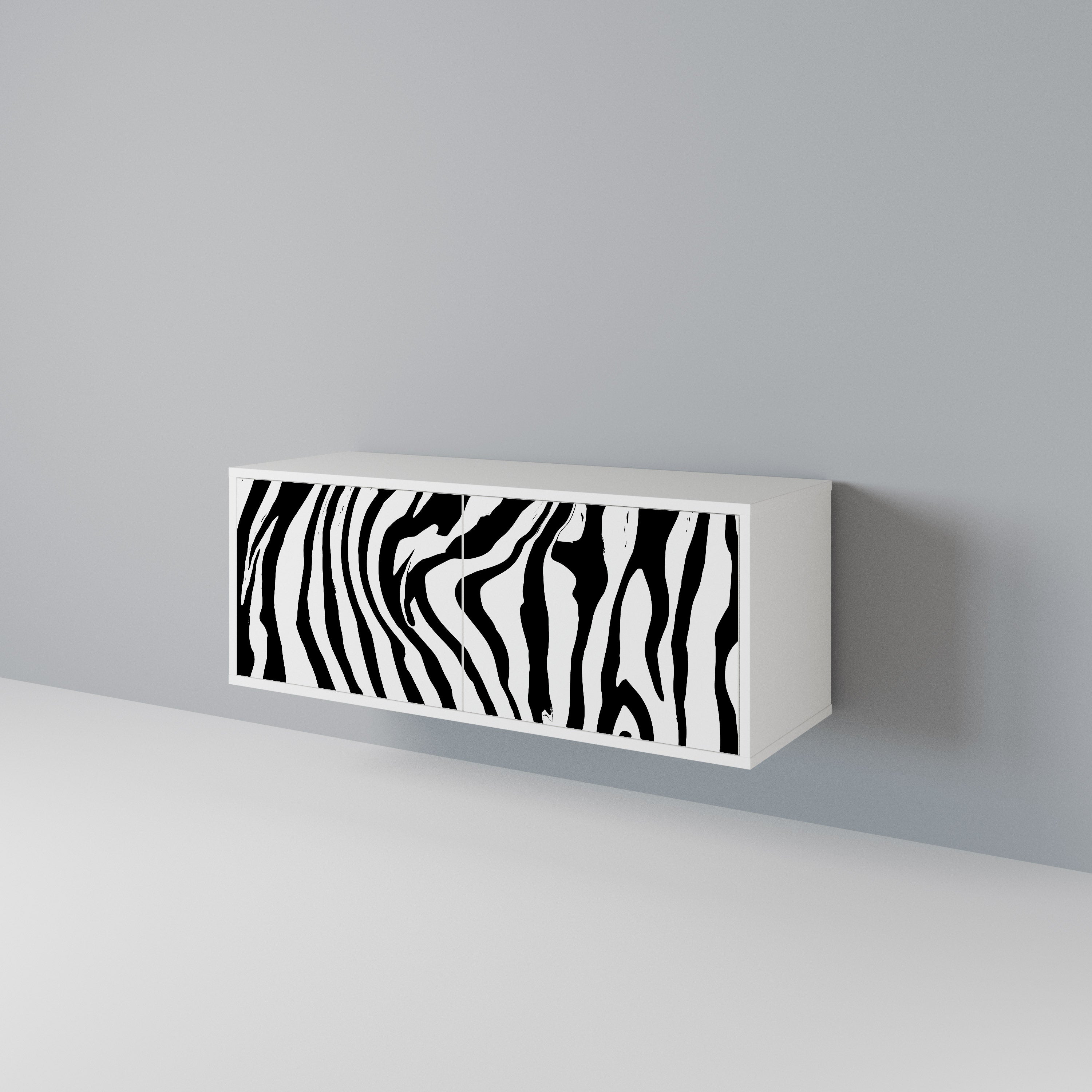 SPLENDID ZEBRA Compact 2-Door TV Cabinet