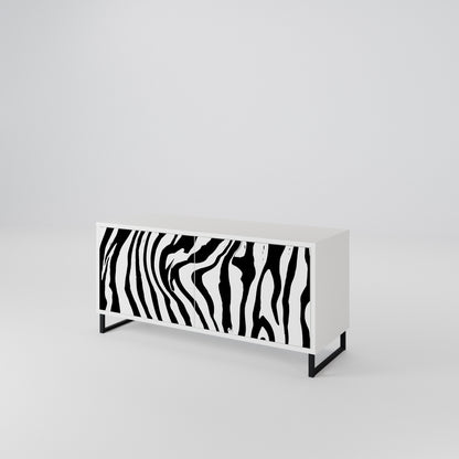 SPLENDID ZEBRA Compact 2-Door TV Cabinet