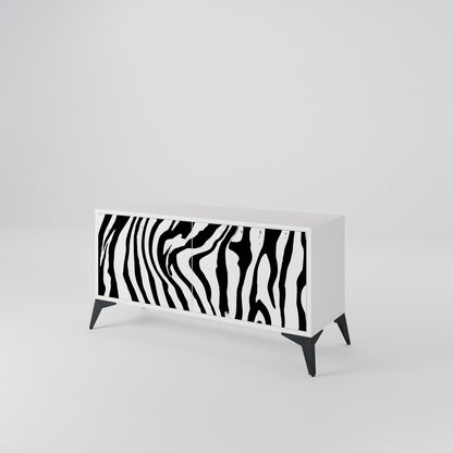 SPLENDID ZEBRA Compact 2-Door TV Cabinet