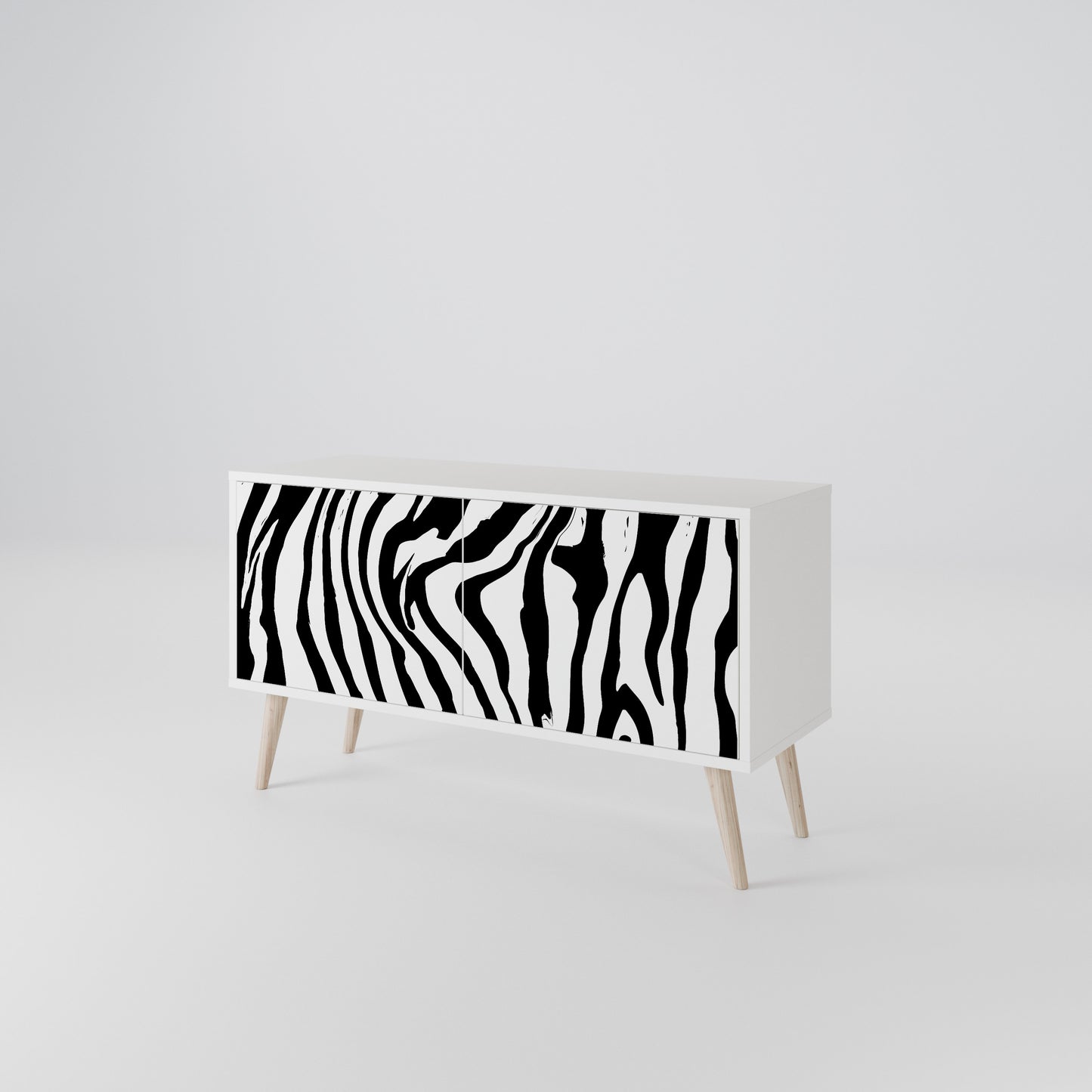 SPLENDID ZEBRA Compact 2-Door TV Cabinet