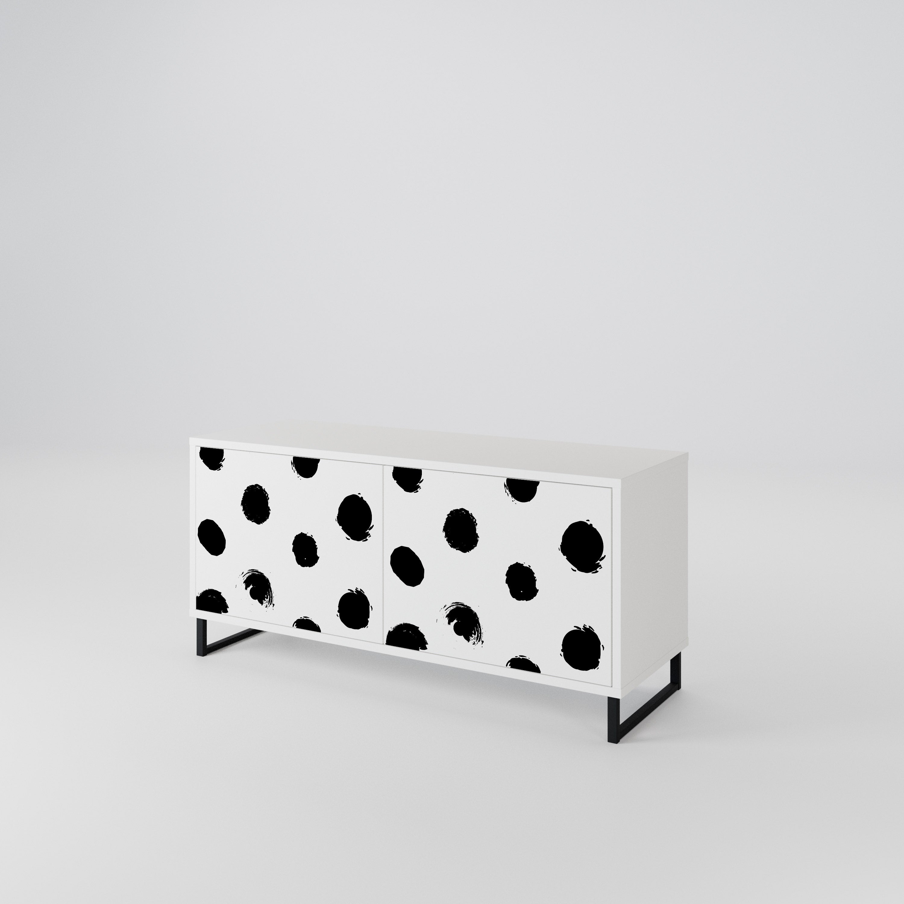SLIPPING MINUTES Compact 2-Door TV Cabinet