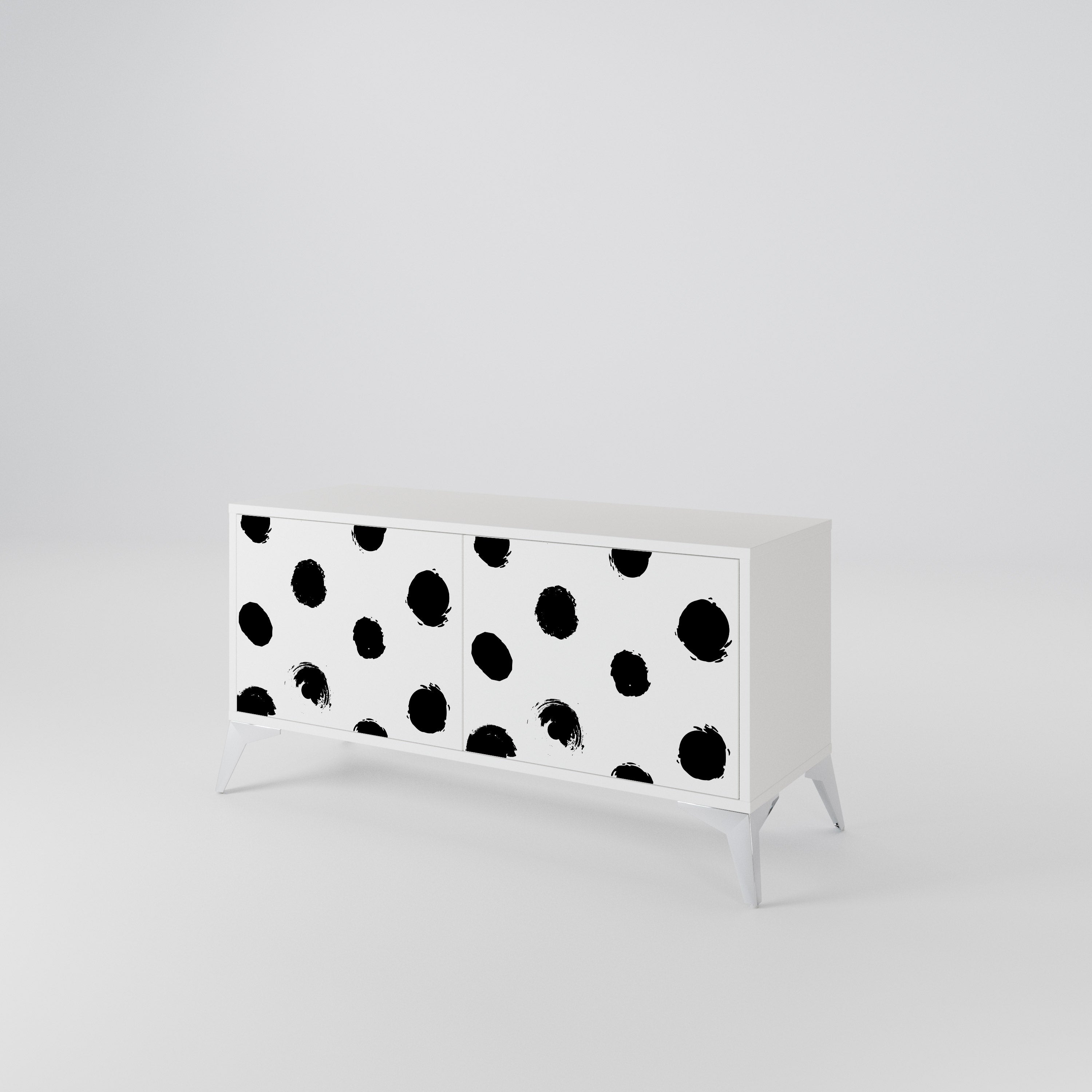 SLIPPING MINUTES Compact 2-Door TV Cabinet