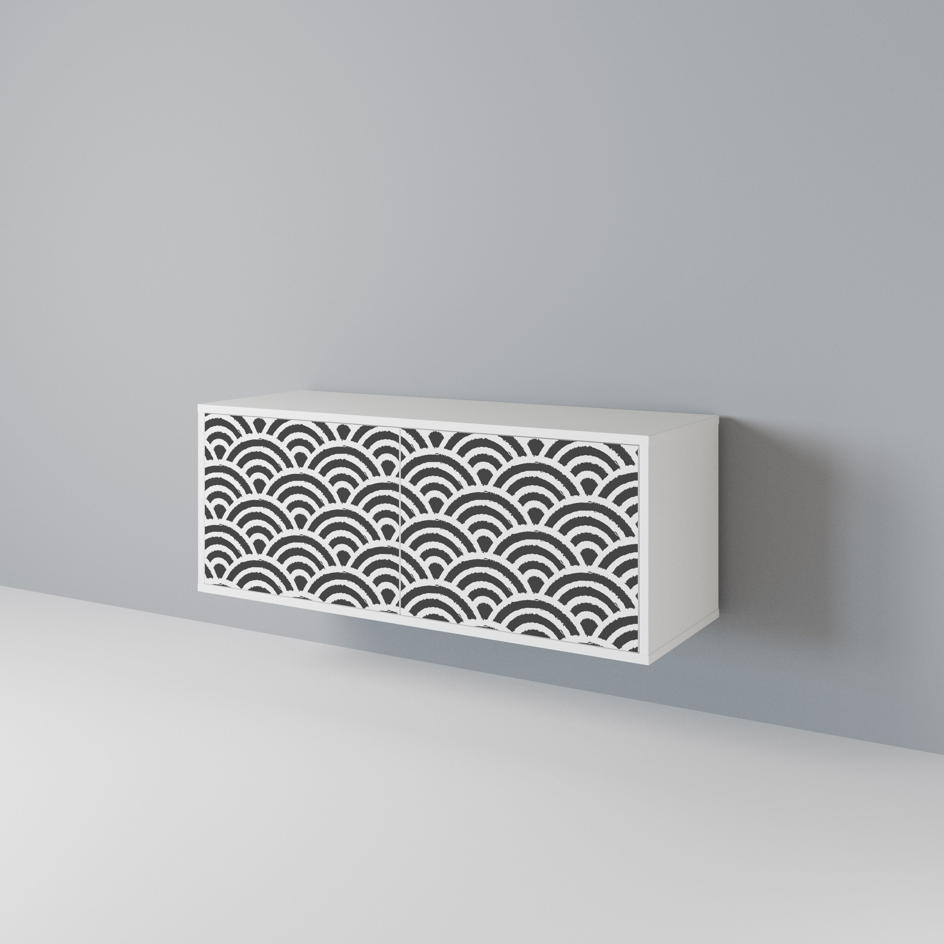 GLOOMY HOST Compact 2-Door TV Cabinet