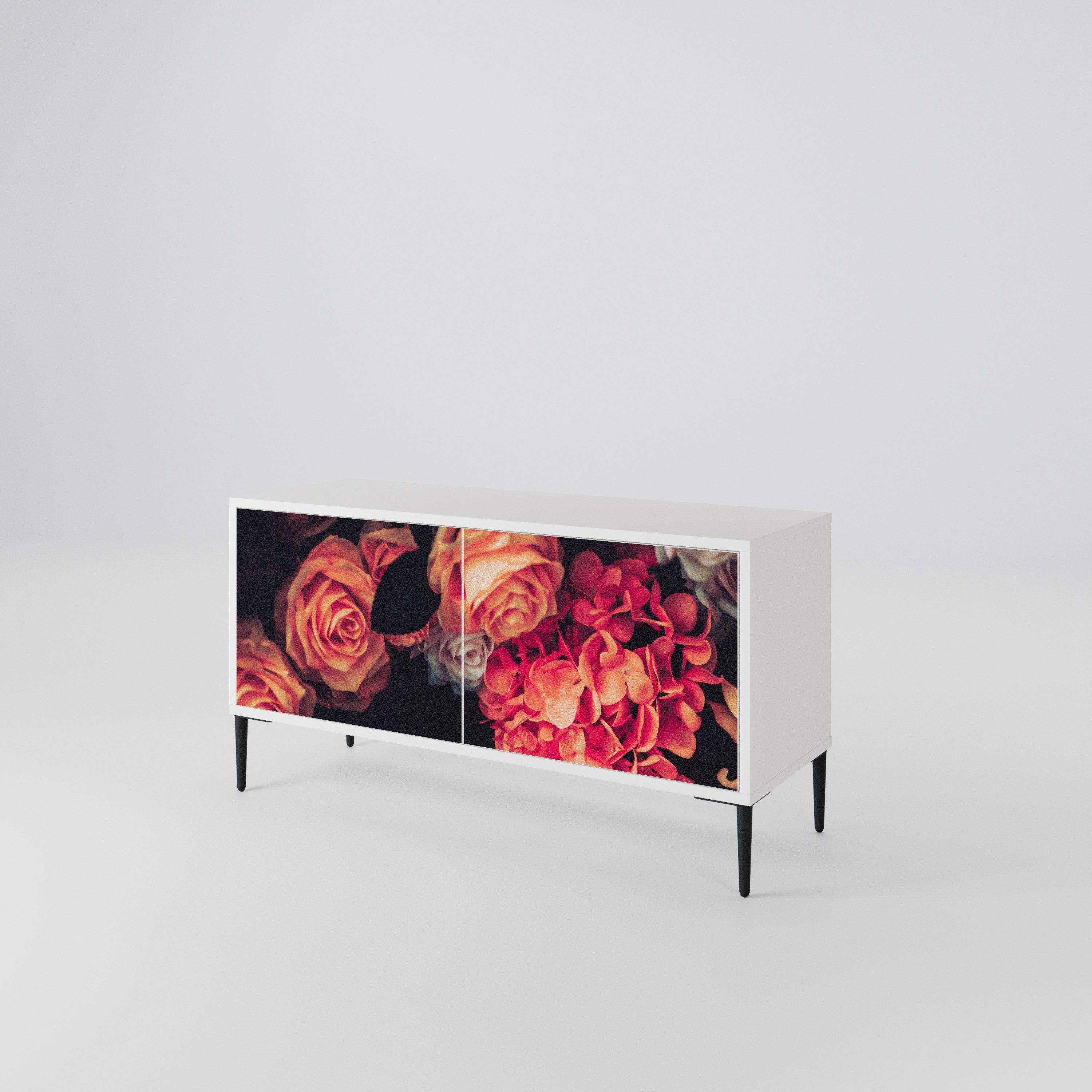 NEVERENDING BLOOM Compact 2-Door TV Cabinet