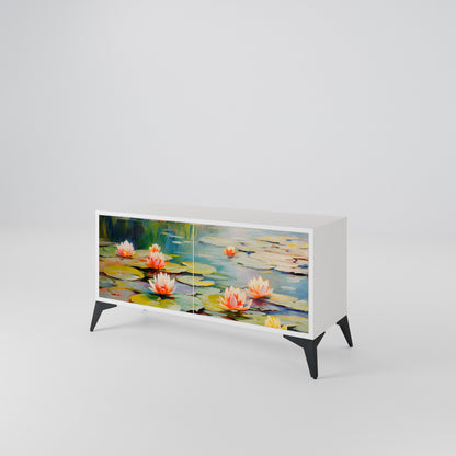 BLOOMING WATERS Móvel de TV Compacto de 2 Portas
