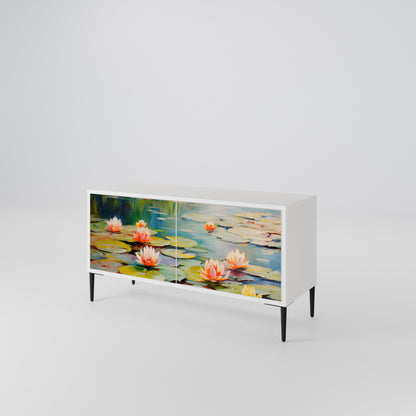 BLOOMING WATERS Móvel de TV Compacto de 2 Portas