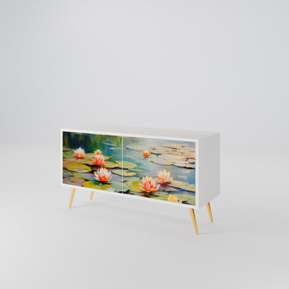 BLOOMING WATERS Móvel de TV Compacto de 2 Portas