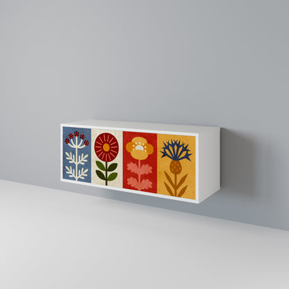 SCANDIC FLOWERET Compact 2-Door TV Cabinet