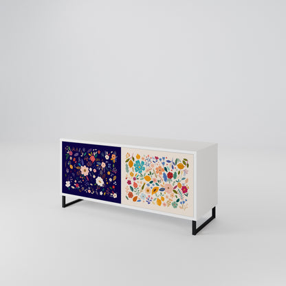 FLORAL COMBINATION Móvel de TV Compacto de 2 Portas