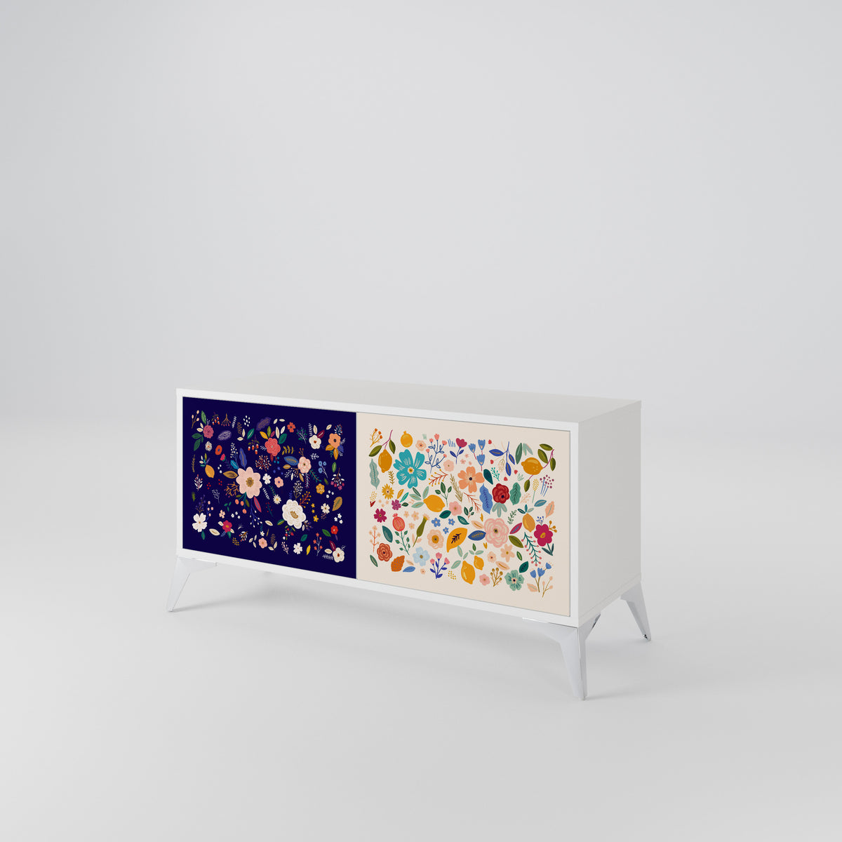 FLORAL COMBINATION Móvel de TV Compacto de 2 Portas