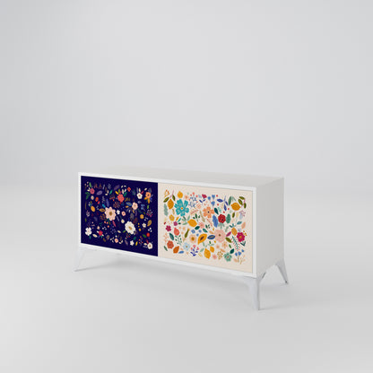 FLORAL COMBINATION Móvel de TV Compacto de 2 Portas