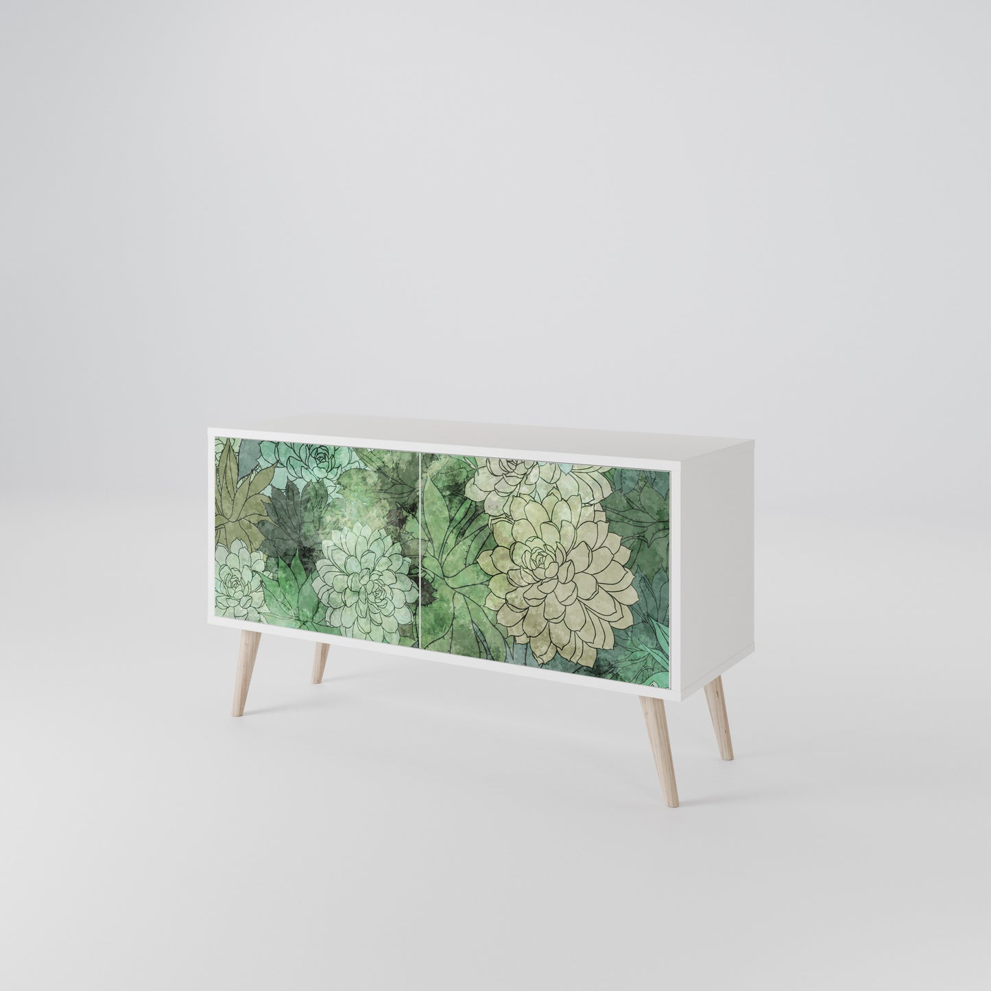 SUCCULENT CLUSTER Compact 2-Door TV Cabinet