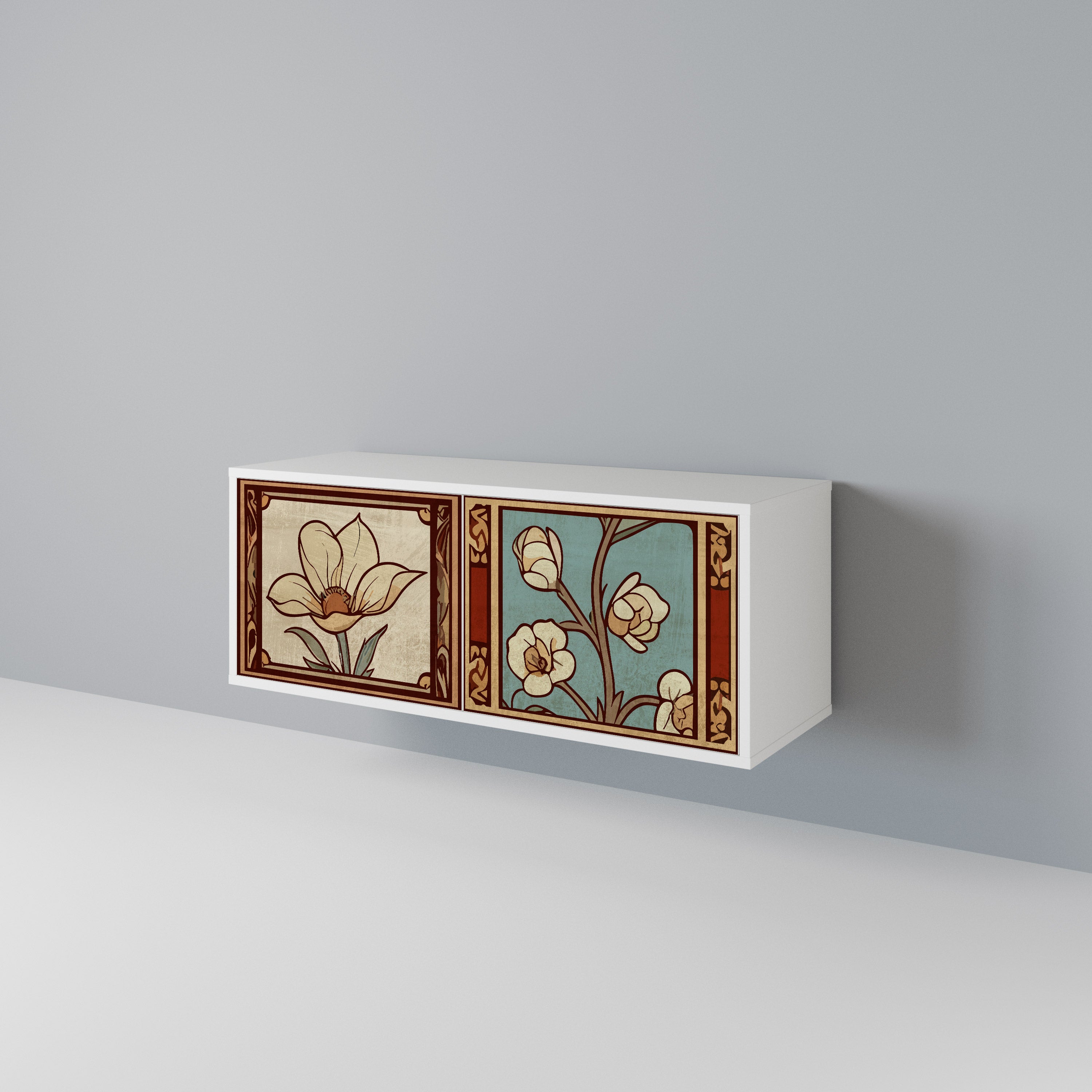 TIMELESS FLORA Móvel de TV Compacto de 2 Portas