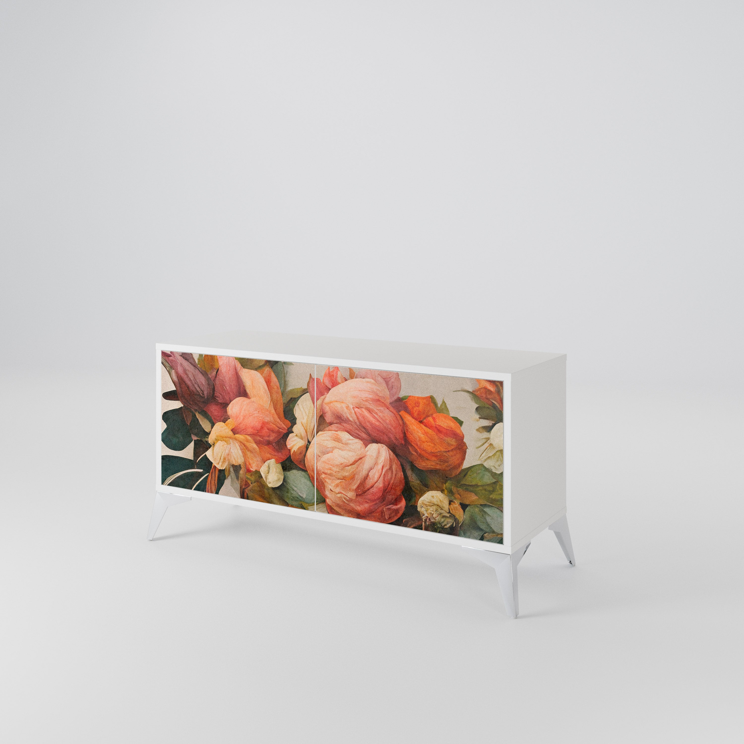 STYLISH BEAUTY Móvel de TV Compacto de 2 Portas