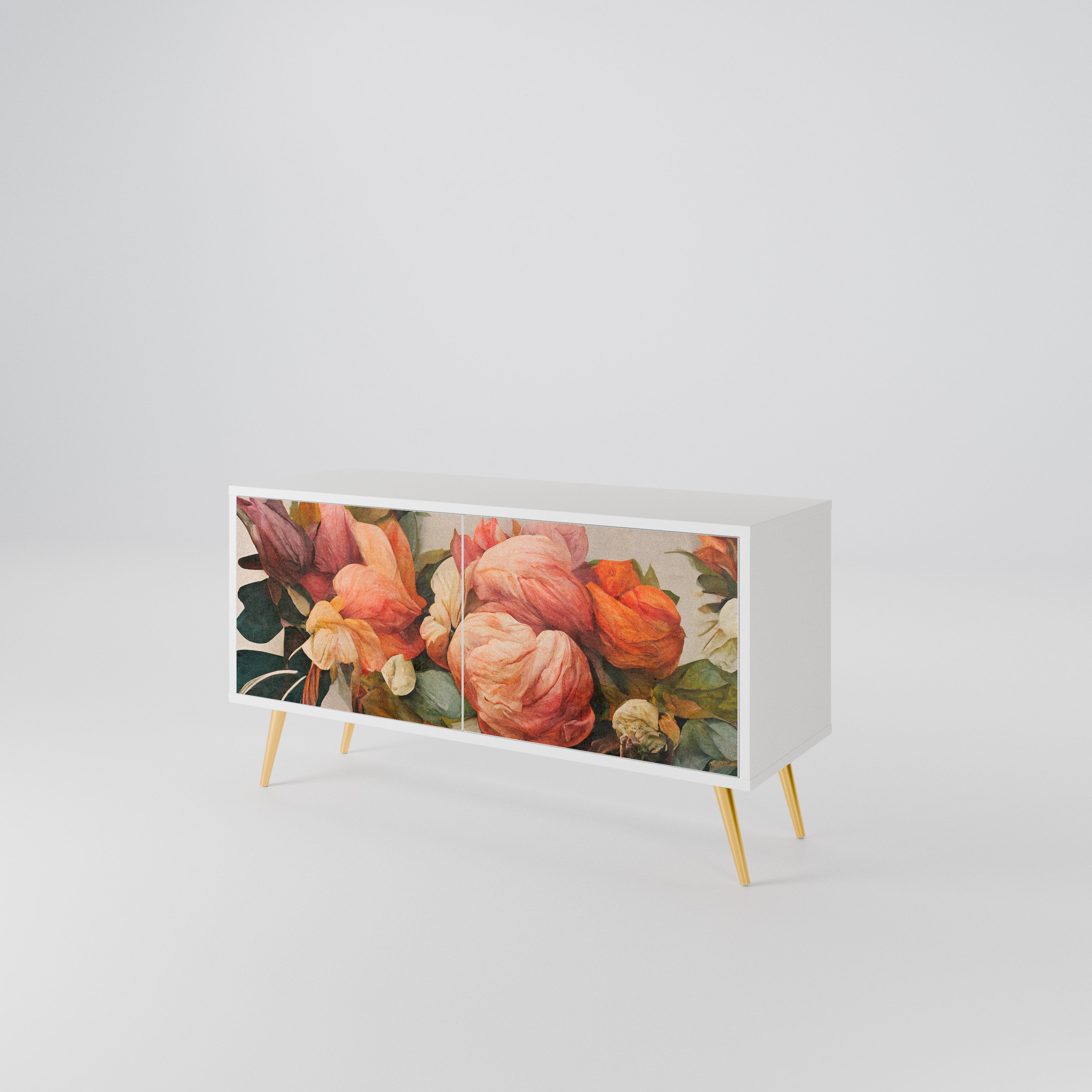 STYLISH BEAUTY Móvel de TV Compacto de 2 Portas