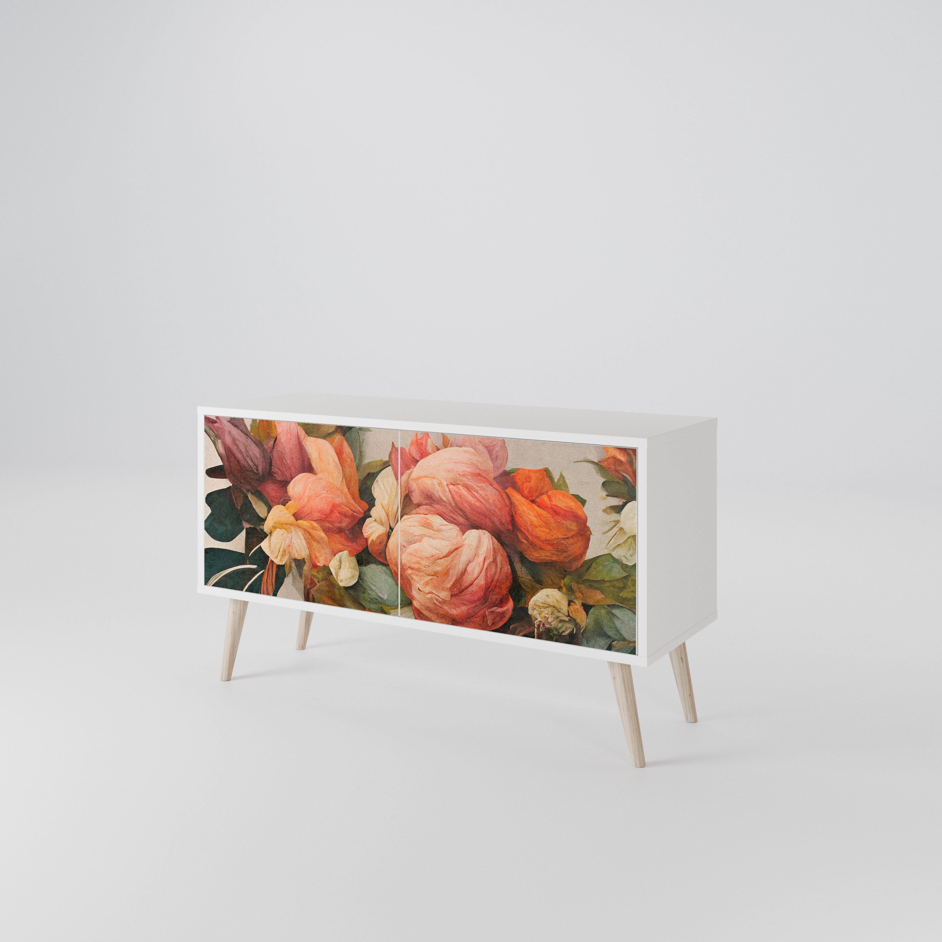 STYLISH BEAUTY Móvel de TV Compacto de 2 Portas