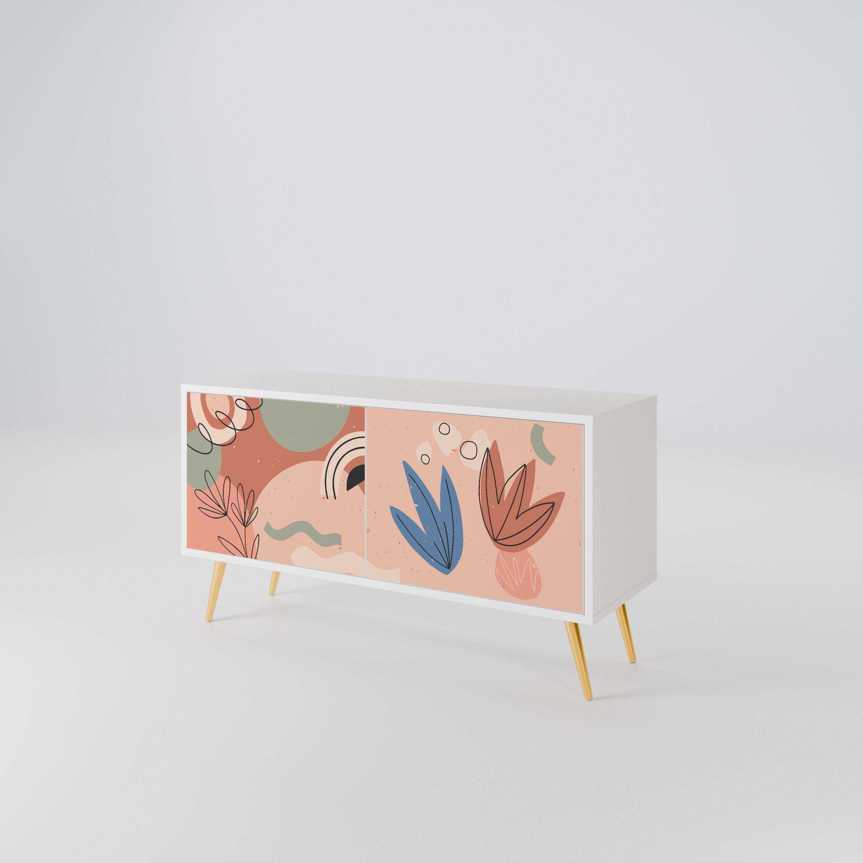 PASTEL DESTINY Compact 2-Door TV Cabinet