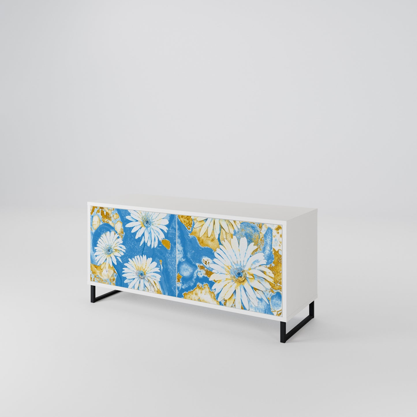 DAISY LUXE Móvel de TV Compacto de 2 Portas