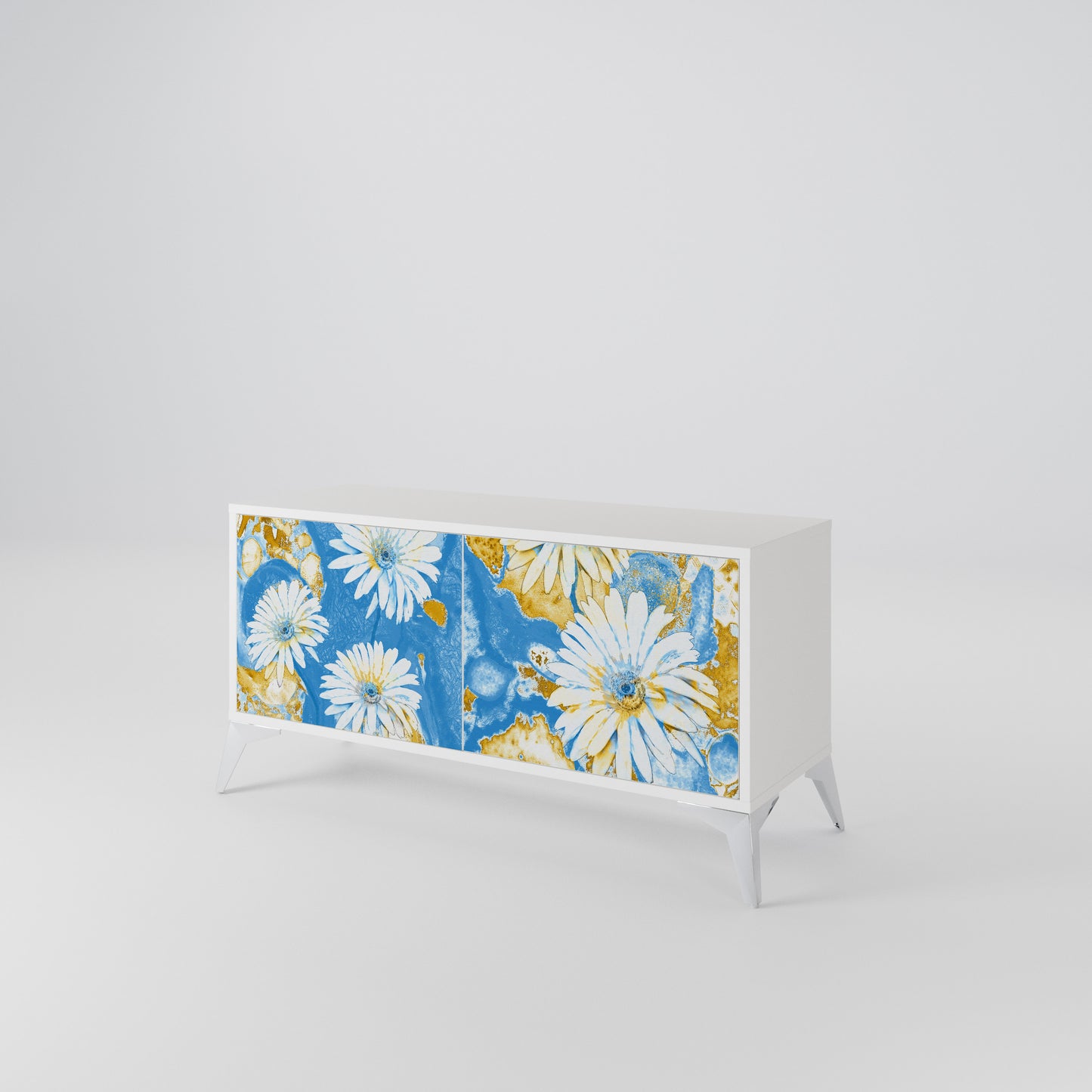 DAISY LUXE Móvel de TV Compacto de 2 Portas