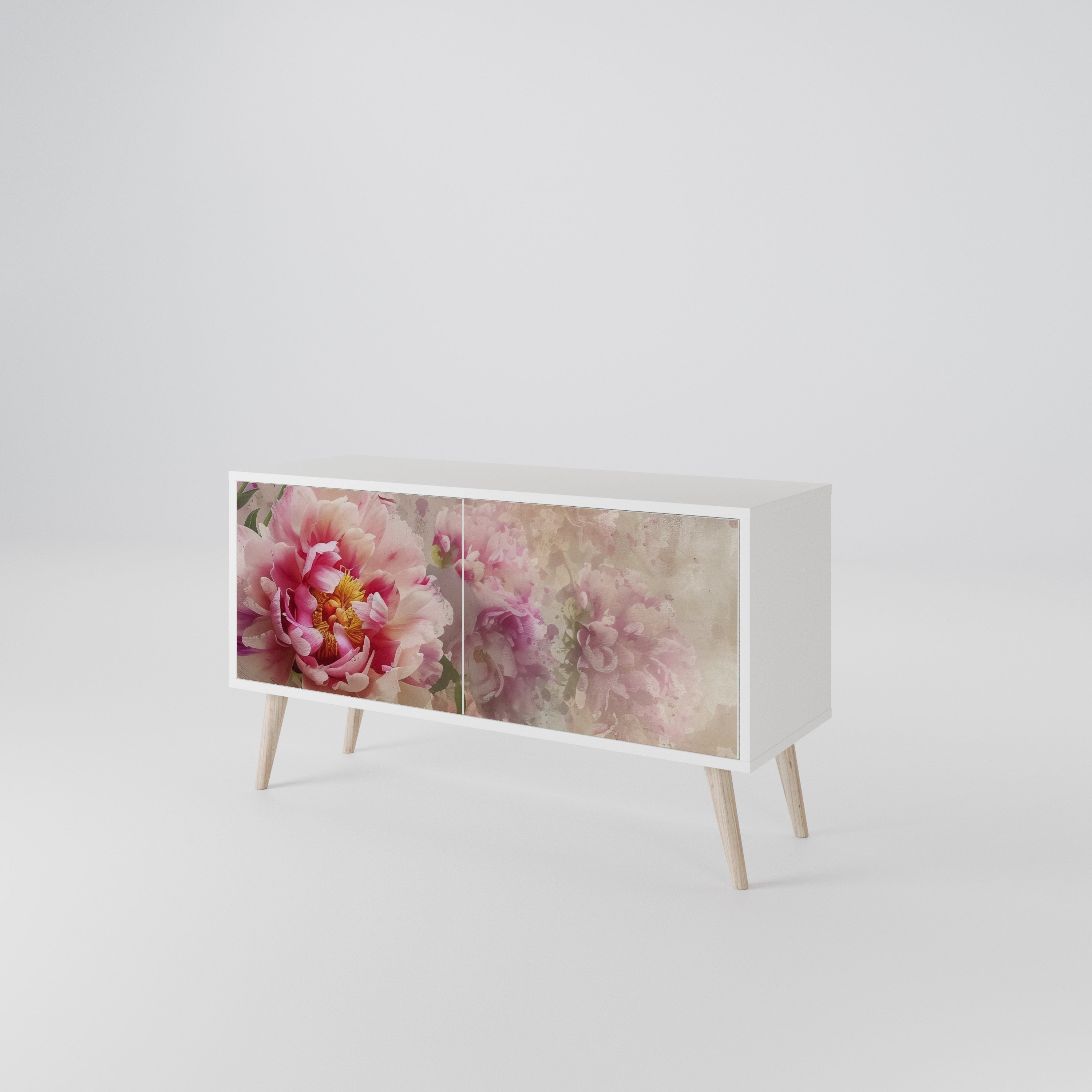 PEONY WHISPER Compact 2-Door TV Cabinet