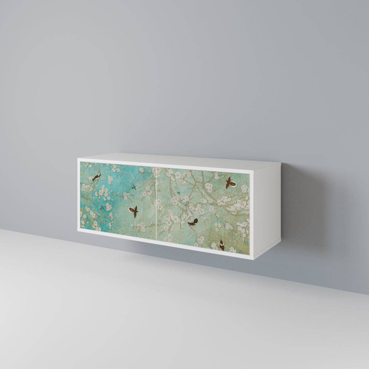 BLOOMING CHARM Móvel de TV Compacto de 2 Portas