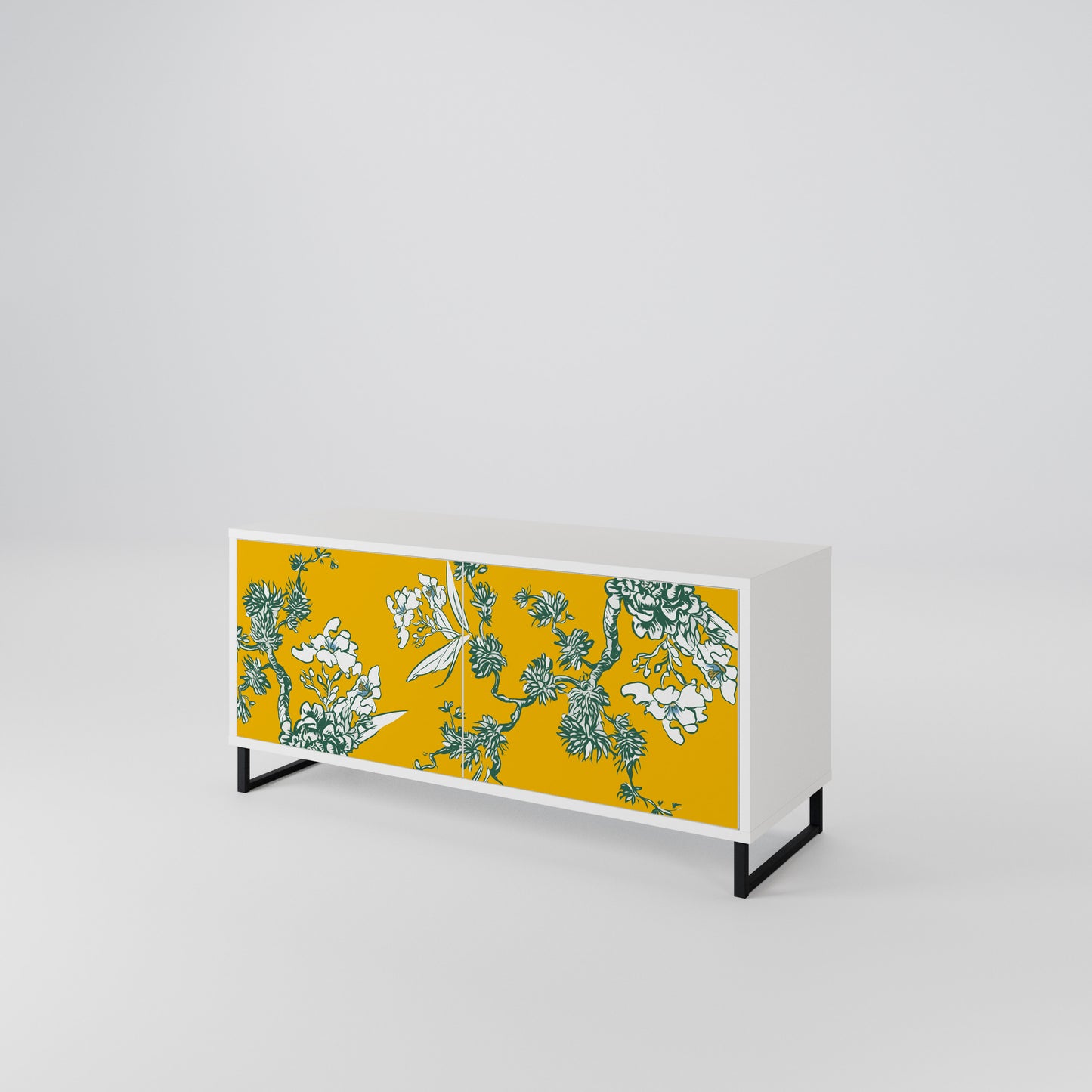 YELLOW CHINOISERIE Móvel de TV Compacto de 2 Portas