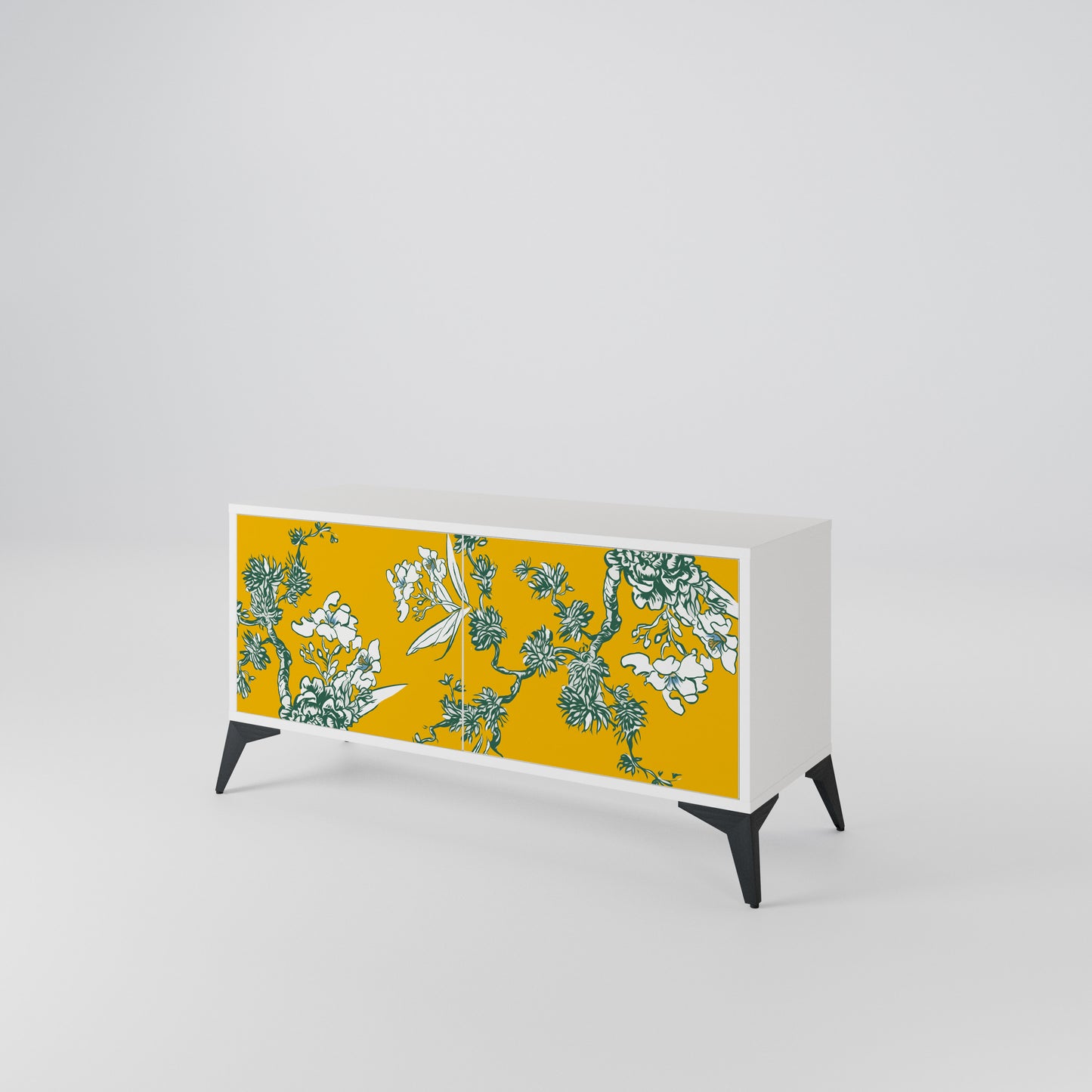 YELLOW CHINOISERIE Móvel de TV Compacto de 2 Portas