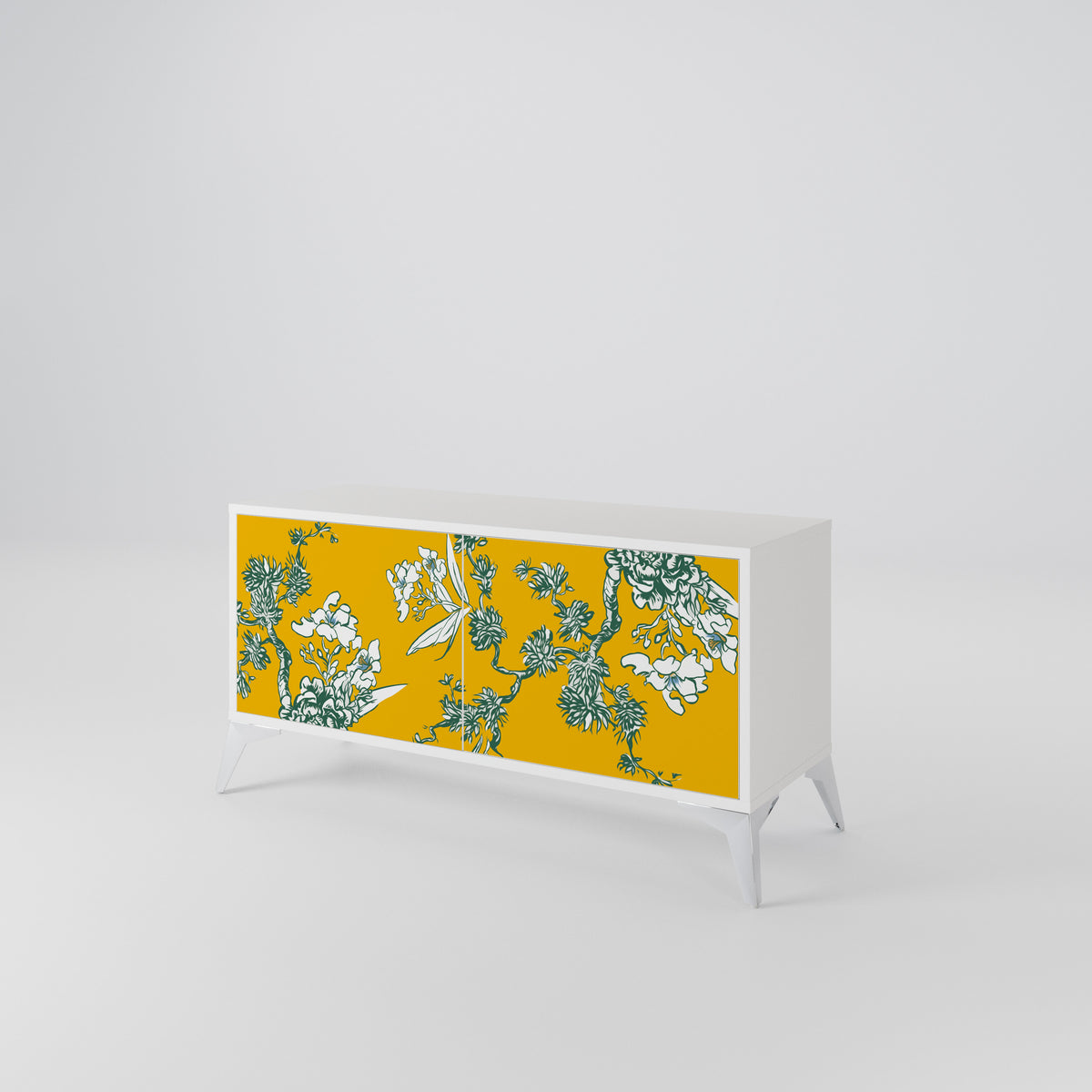 YELLOW CHINOISERIE Móvel de TV Compacto de 2 Portas