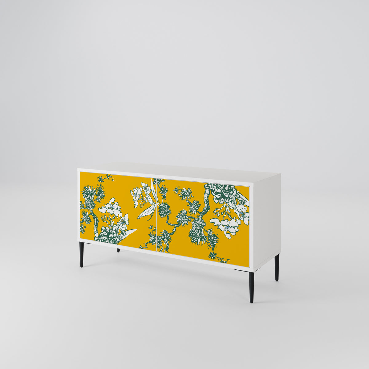YELLOW CHINOISERIE Móvel de TV Compacto de 2 Portas