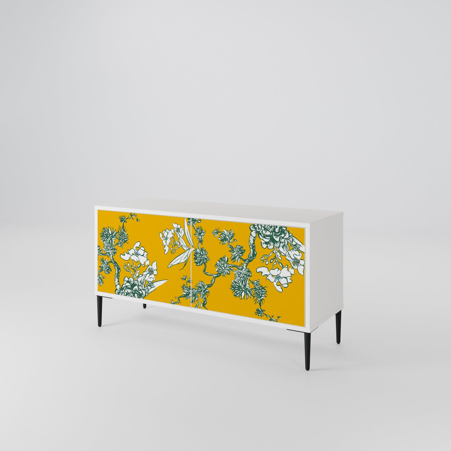 YELLOW CHINOISERIE Móvel de TV Compacto de 2 Portas