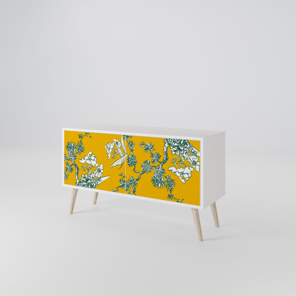 YELLOW CHINOISERIE Móvel de TV Compacto de 2 Portas