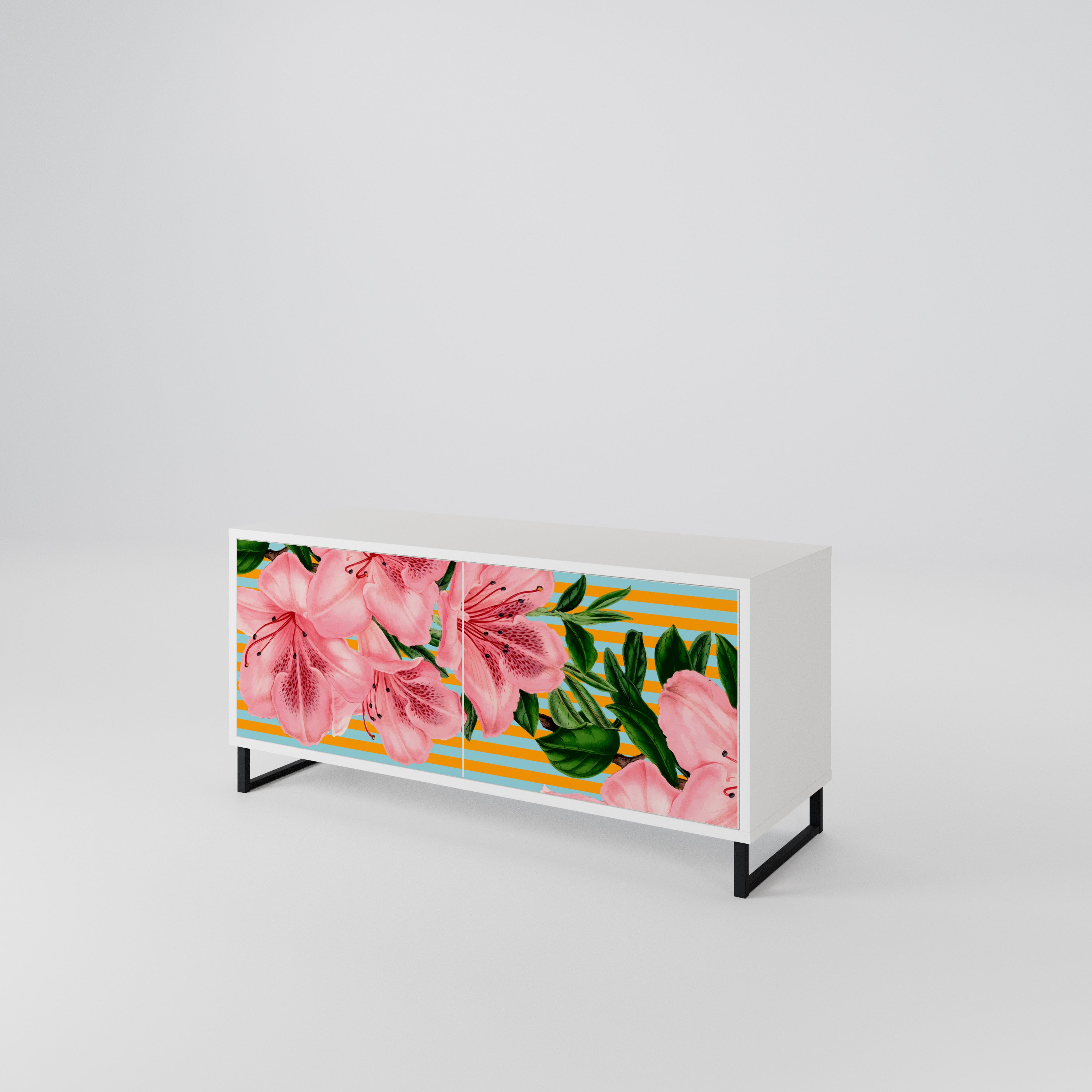 FRAGILE BEAUTY Compact 2-Door TV Cabinet