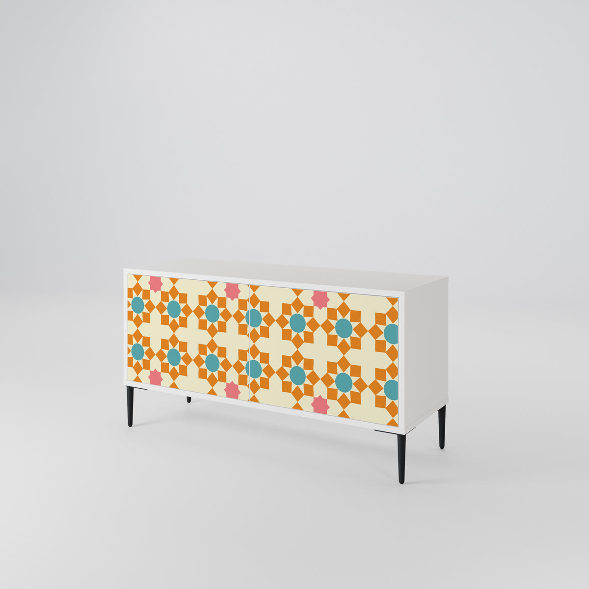 FLORAL DECOR Móvel de TV Compacto de 2 Portas