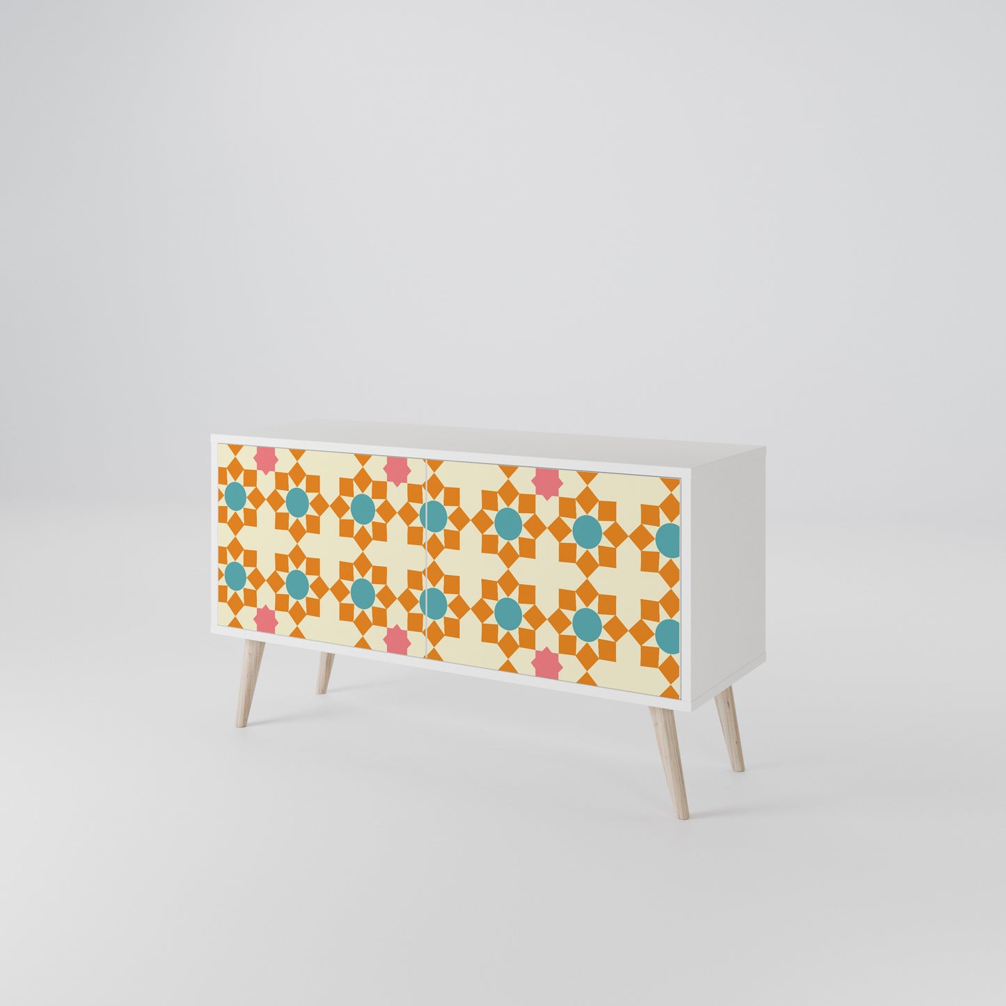 FLORAL DECOR Móvel de TV Compacto de 2 Portas